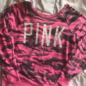 PINK Camo Pullover